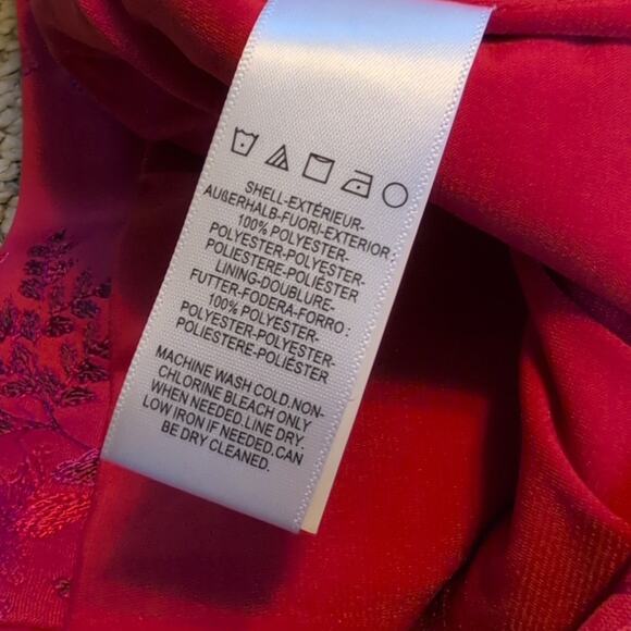 NWT Dress the Population red rouge Joyce embroidered mini dress size Medium - Picture 8 of 8